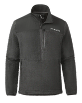 Sherpa Fleece Zip Pullover | Asphalt