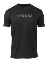 KUIU Topo Block Logo T-Shirt | Black
