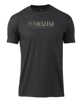 KUIU Topo Block Logo T-Shirt | Charcoal