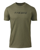 KUIU Topo Block Logo T-Shirt | Military Green