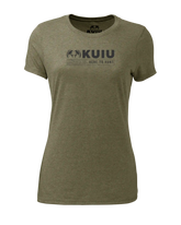 KUIU Women’s Topo Here to Hunt T-Shirt | Military Green