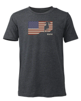 Youth Ram Flag T-Shirt | Charcoal
