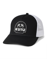 KUIU Here to Hunt Woven Patch Hat | Black/White