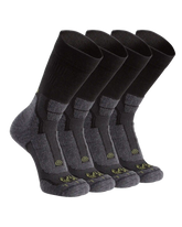 StrongWool Hybrid Crew Sock 4-Pair Pack | Grey Green