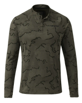 Ridgepoint Fleece Henley | Ash Tonal