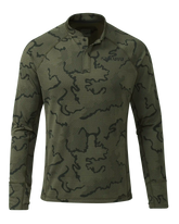 Ridgepoint Fleece Henley | Olive Tonal