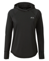 Women's Gila LS Hoodie | Black