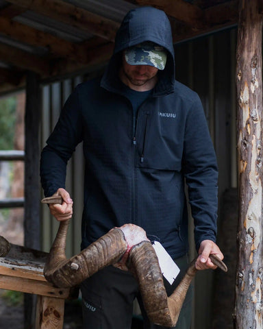 Blockfield Fleece Hoodie | Gunmetal
