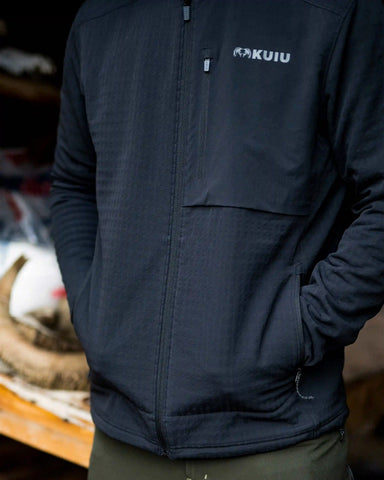 Blockfield Fleece Hoodie | Gunmetal
