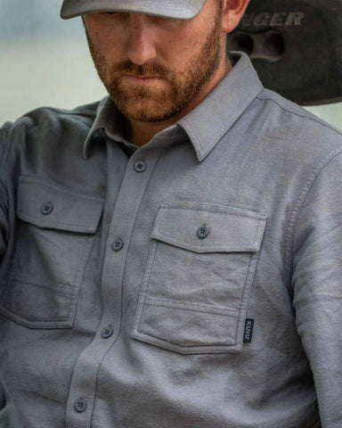 Field Flannel Shirt | Asphalt