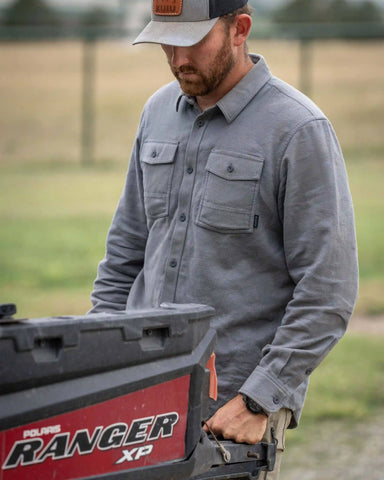 Field Flannel Shirt | Asphalt