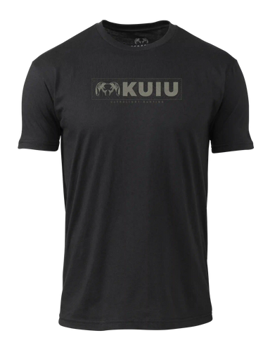 KUIU Topo Block Logo T-Shirt | Black