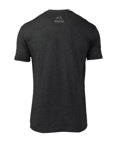 KUIU Topo Block Logo T-Shirt | Charcoal