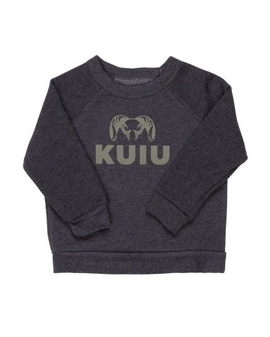 Toddler Stacked Logo Crewneck Sweatshirt | Olive