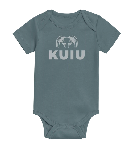 KUIU Stacked Logo Baby One-Piece | Harbor