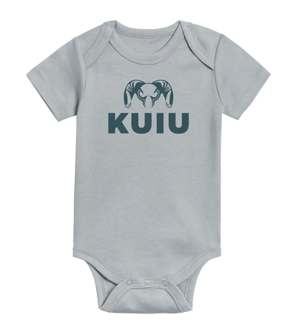 KUIU Stacked Logo Baby One-Piece | Mist