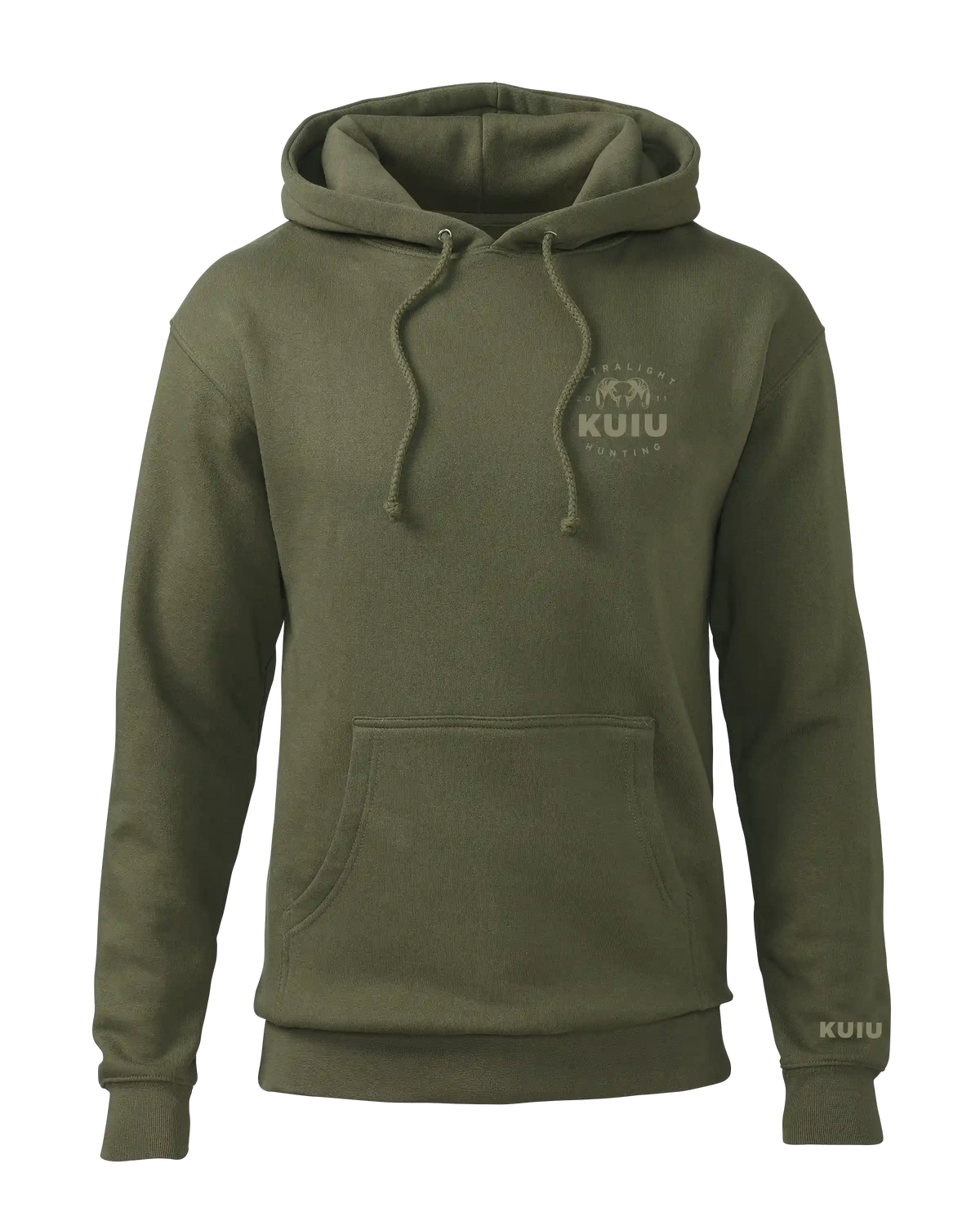 KUIU Ultralight Chest Logo Hoodie | Army