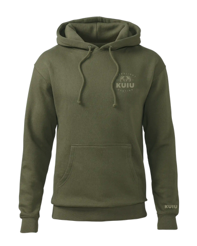 KUIU Ultralight Chest Logo Hoodie | Army