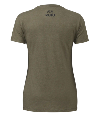 KUIU Women’s Topo Here to Hunt T-Shirt | Military Green