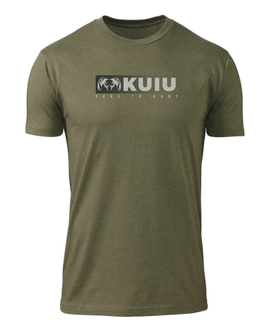Outlet KUIU Here to Hunt Fade T-Shirt | Military Green