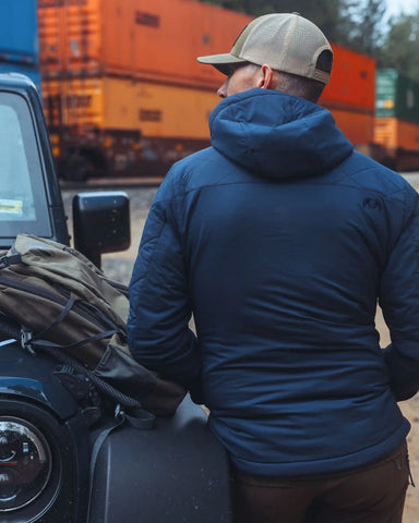 Outlet Granby Hooded Jacket | Steel Blue