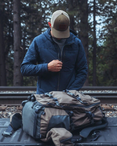 Outlet Granby Hooded Jacket | Steel Blue