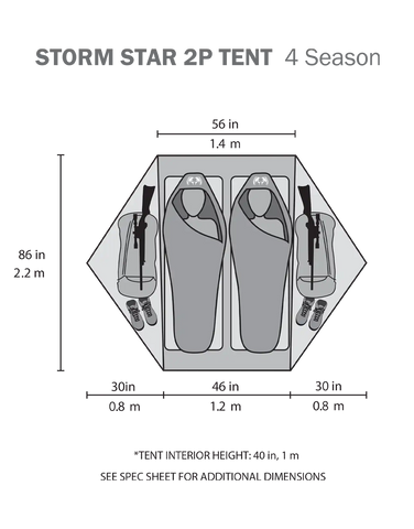 Storm Star 2 Person Tent Set | Major Brown